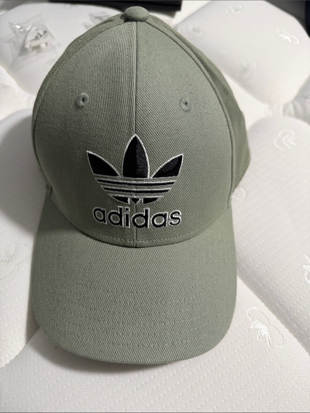 adidas Trefoil Baseball Cap in Olive